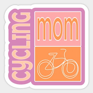 Mother's Day Cyclist Sticker